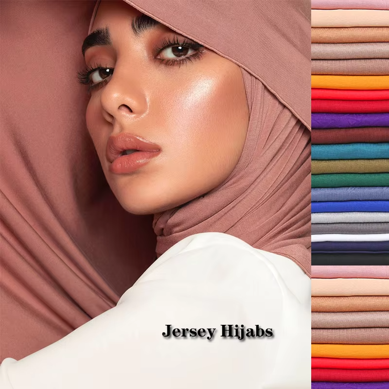 Premium Modal Cotton Jersey Hijab – Soft, Long Muslim Scarf for Ramadan & Everyday Fashion