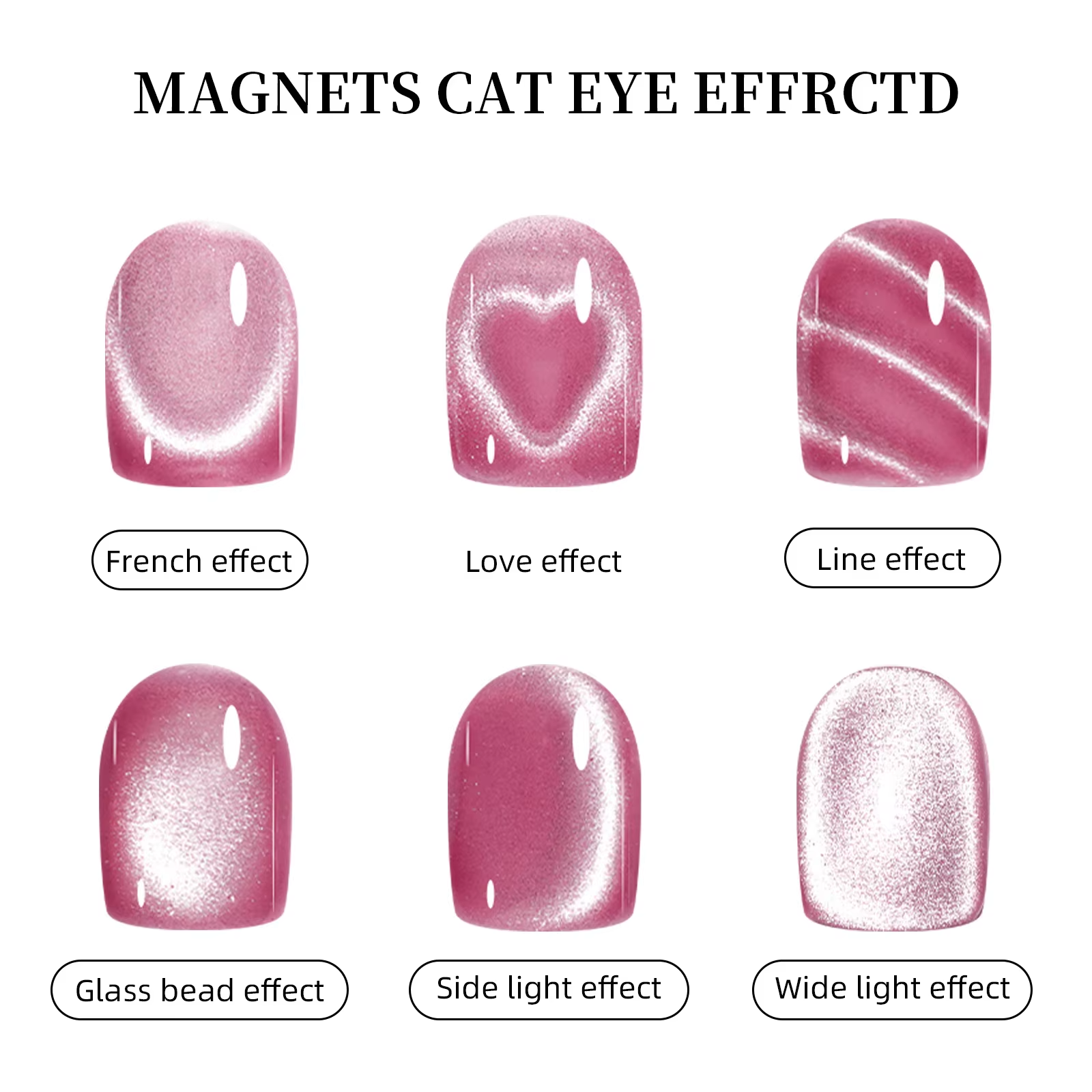 3-in-1 Heart Cat Eye Nail Art Magnet Pen – Professional Magnetic Gel Polish Manicure Tool