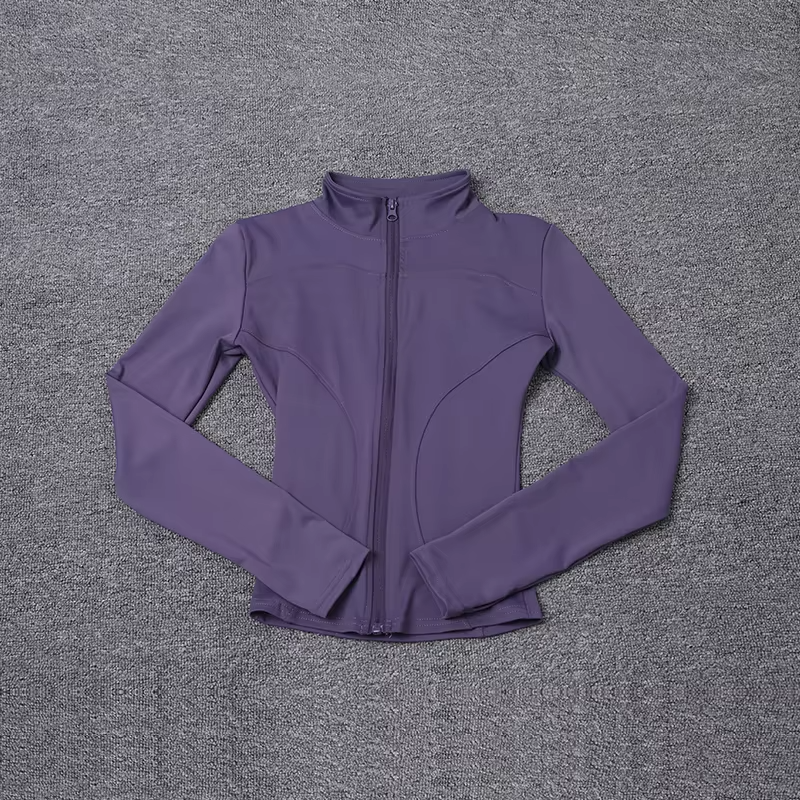 Top Performance Women's Long Sleeve Sport Jacket – Slim Fit Workout Yoga Coat