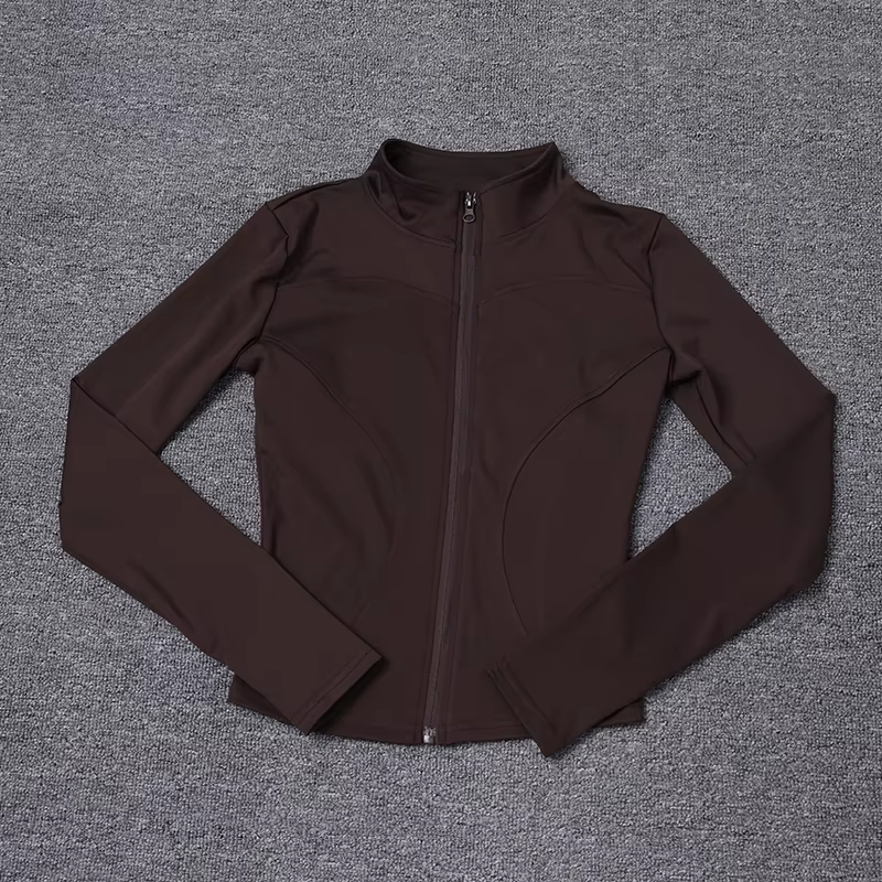 Top Performance Women's Long Sleeve Sport Jacket – Slim Fit Workout Yoga Coat